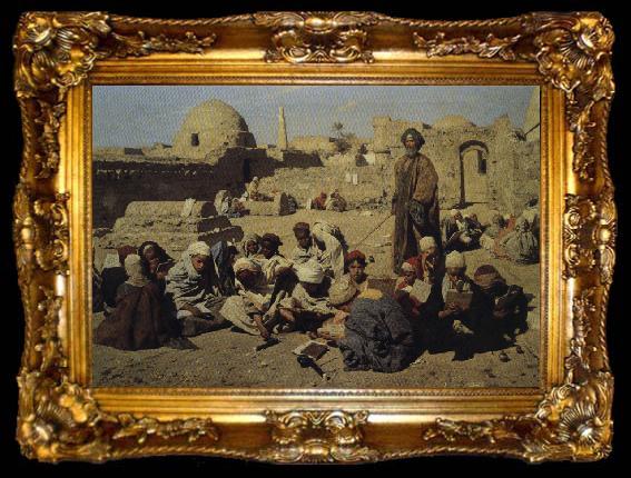framed  Leopold Carl Muller Primary School in Upper Egypt, ta009-2